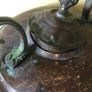 Large Antique 19th Century Brass & Copper Kettle Image 3