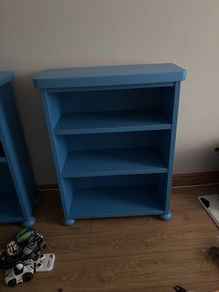 Blue IKEA Mammut kids blue bookcase/ bookshelf