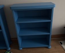 Blue IKEA Mammut kids blue bookcase/ bookshelf