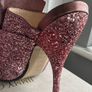 No. 21 pink glitter mules - sz 6.5 Image 5