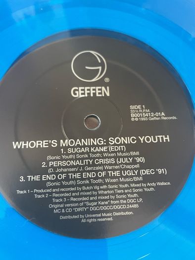 Sonic Youth - Whxxes Moaning / Oz '93 Tour Edition