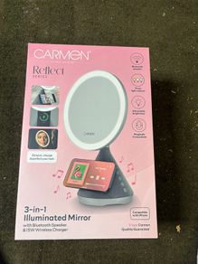 3-in-1 illuminated Mirror with Bluetooth Speaker