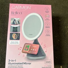 3-in-1 illuminated Mirror with Bluetooth Speaker