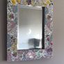 HALF PRICE Very pretty solid mosaic tiled mirror perfect for nursery Image 2