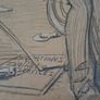 WW1 Original Large Charcoal and Chalk Caricature Image 9
