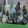 Box of Vintage Bottles and Schweppes Soda Syphon Image 2