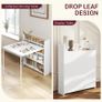 Folding Dining Table with 4-Tier Shelves Image 4