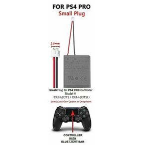 Sony PS4 Pro Controller Replacement 2000mAh Battery Pack LIP1522 Small Connector