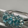 Sterling silver 925 ring with Blue Apatite Image 8