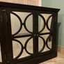 Large Black Mirrored 4-Door Sideboard Image 2