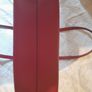 DKNY Red Leather Tote Bag Genuine Cow Leather Brand New Image 5