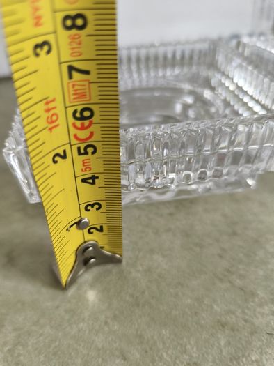 Set Of 2 Galway Crystal Square Candleholder Or Night Light Holders.