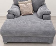 large grey day bed