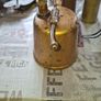 Antique Brass Pneumatic Plant Sprayer featuring a wooden handle Nice decorative piece for display. Postage Available Image 4