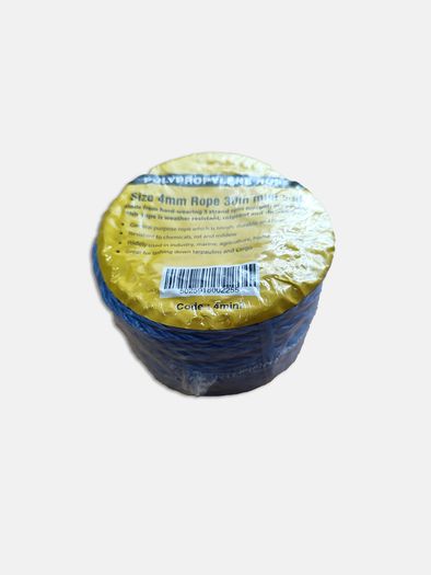Twisted  Coil Rope - 4mm / 30M - Blue