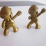 Nintendo Gold Trophy Series Super Mario Jakks 2.5" Figures X2 Image 5