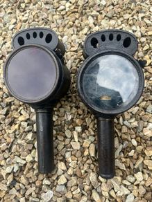 Antique Front & Rear Bicycle Candle Lamps