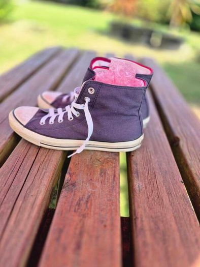 Converse Double Tongue High Top Trainers, UK8, EU41, AV