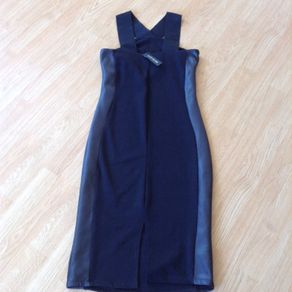 River Island dress with faux leather detail