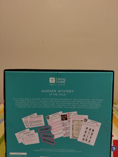 Murder Mystery At The Villa Party Game