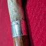 vintage walking cane, hallmarked silver collar Image 5