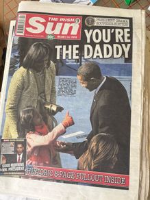 Irish Sun President Obama Souvenir Edition Newspaper 21 January 2009 Historic Inauguration