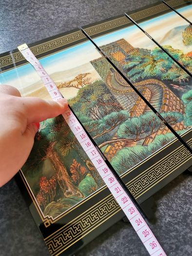 Great Wall of China Style Miniature Chinese Panel Screen 6 small screen