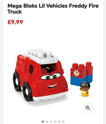 mega blocks table, blocks and car