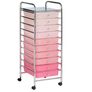 Storage Trolley On Wheels With 8/10/15 Drawer Storage Unit For Salon, Beauty Make Up, Image 3