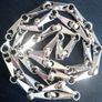 79.5g sterling silver fancy link necklace Image 2