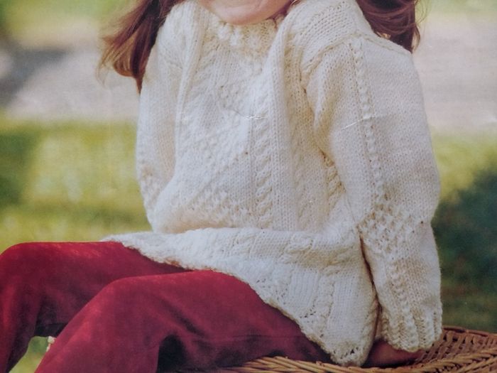 hand knit jumper
