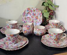 Vintage Art Deco C1940' Lord Nelson Ware "MARINA" tea set