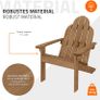 Adirondack Garden Chair Solid Wood Outdoor Lounge Image 3