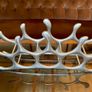Vintage Aluminium Table Top Metal Wine Rack Organic Abstract 20th Century Design Image 9