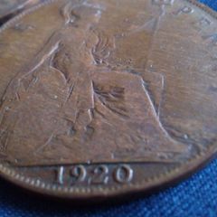 1920 George V Pennies.