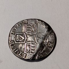 Silver Queen Anne Sixpence.