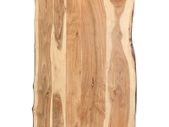 Table Top Solid Acacia Wood 100x(50-60)x3.8 cm