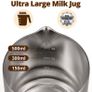 Milk Frother Electric 4-in-1,Rotating Knob LCD Automatic Milk Frothers 304-Stainless-Steel, 500ML Milk Steamer Hot Chocolate & Milk Warmer,Hot & Cold Milk Foamer for Coffee Cappuccino,Latte Image 2