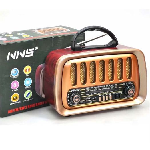 Retro Vintage Style Bluetooth Speaker Wooden Radio