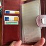 Burgundy leather wallet, Renwick Image 2