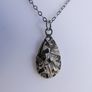Vintage Sterling Silver 925 Drop Pendant Necklace length 15" - 1,9g Image 3