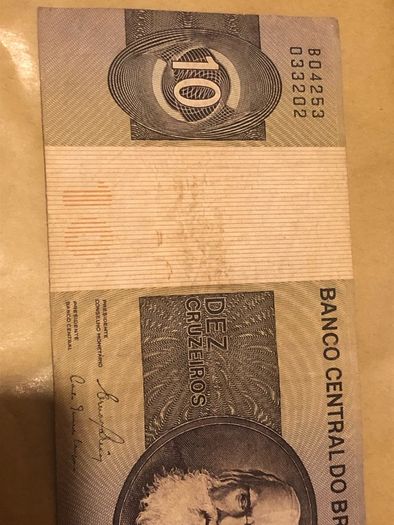10 Cruzeiros 1970-1981 Brazil