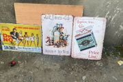 Selection of Metal signs