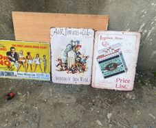 Selection of Metal signs