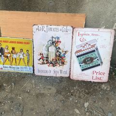 Selection of Metal signs