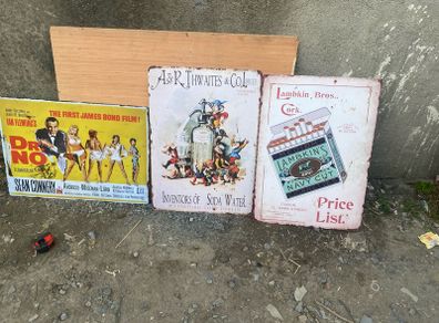 Selection of Metal signs
