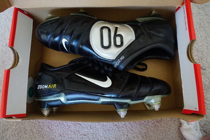 Football Boots Nike Air Zoom Total 90 III Black (2004) Size 8UK SG