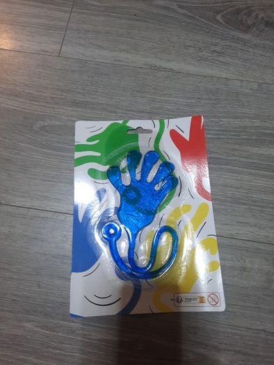 blue jelly hand toy