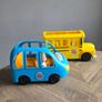 CoComelon musical Bus and Car, with JJ figures. In very good condition. Image 2
