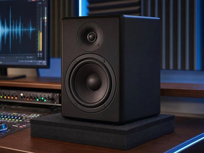 Sound Isolation Pad: Black High-Density Foam & Rubber Vibration Dampening Mat for Subwoofers, Electronic Drums, Home Treadmill, Sewing Machine & Blender(30x30x4.8cm)
